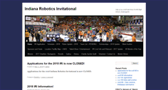 Desktop Screenshot of indianaroboticsinvitational.org